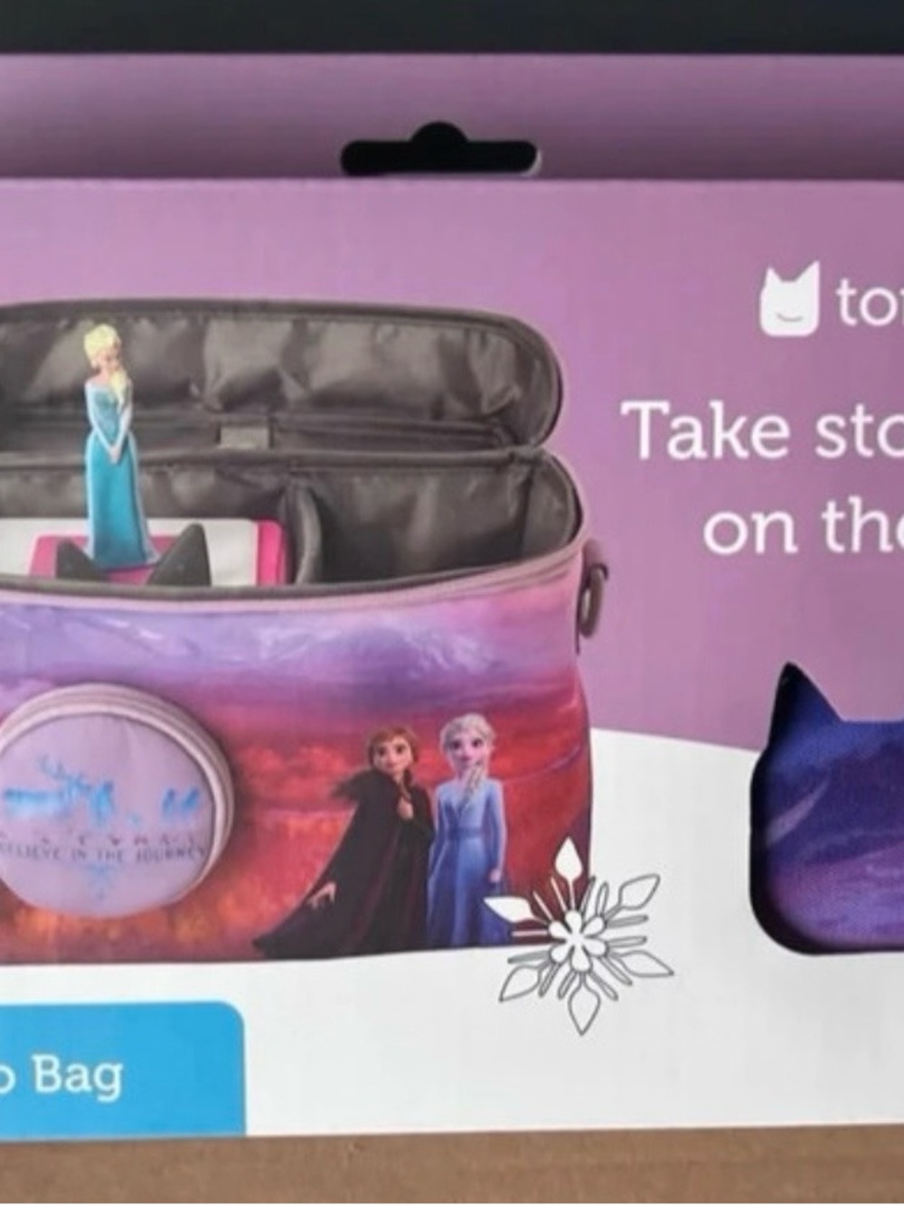 Disney Frozen Kids Pink Purple Elsa & Anna Snack Case